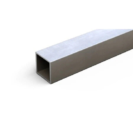 Aluminum Square Tube, Aluminum, 6063 Alloy Type, 2 3/4 in, 3 ft L.
