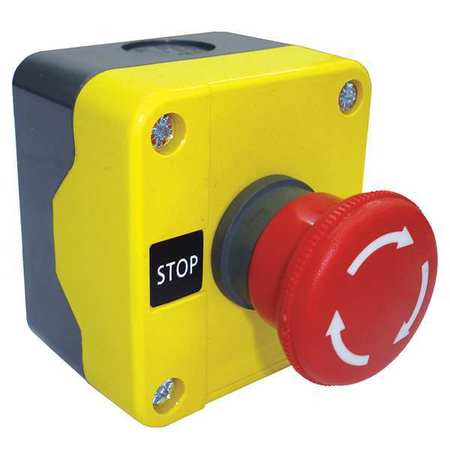 Push Button Cntrol Station, 1NC, Stop, 22mm