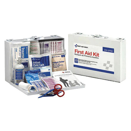 Bulk First Aid kit, Metal, 25 Person