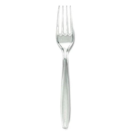 Disposable Fork, Crystal, Heavy Weight, PK1000
